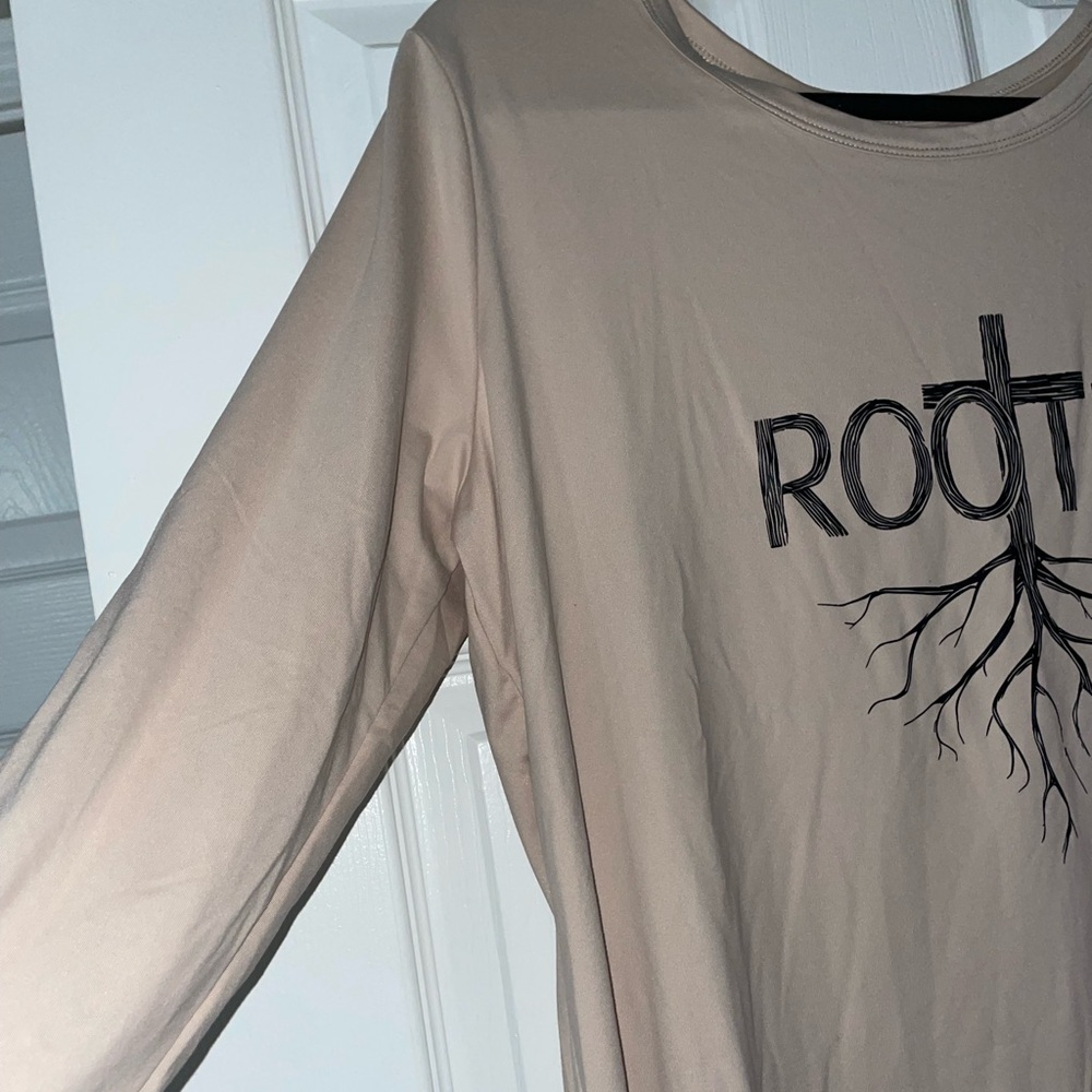 Graphic Long Sleeve Tee - Beige - Picture 3 of 5